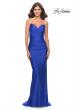 Picture of: Jersey Dress with Criss Cross Bodice and Jeweled Straps in Royal Blue, Style: 31109, Detail Picture 3