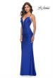 Picture of: Beaded Lace Bodice with Sheer Waist Long Jersey Gown in Royal Blue, Style: 31301, Detail Picture 3