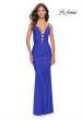 Picture of: Modern Jersey Dress with Twist Band Details in Royal Blue, Style: 31333, Detail Picture 3