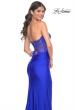 Picture of: Rhinestone Bustier Prom Dress with Ruching in Royal Blue, Style: 32012, Detail Picture 3