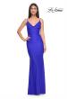 Picture of: Illusion Back with Boning Detail on Jersey Prom Dress in Royal Blue, Style: 32153, Detail Picture 3