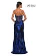 Picture of: Metallic Jersey Dress with Ruching and Sweetheart Top in Royal Blue, Style: 32375, Detail Picture 3