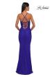Picture of: Lovely Ruched Jersey Dress with Sequin Lace Beaded Bodice in Royal Blue, Style: 32920, Detail Picture 3