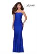 Picture of: Floor Length Strapless Prom Dress with Pleating in Royal Blue, Style: 28269, Detail Picture 4