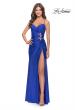 Picture of: Jersey Long Prom Dress with Trendy Waist Cut Outs in Royal Blue, Style: 31174, Detail Picture 4