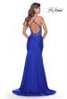 Picture of: Dramatic Rhinestone Dress with Sheer Details and Train in Royal Blue, Style: 31279, Detail Picture 4