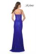 Picture of: Stretch Lace Fitted Dress with Illusion Bustier Top in Royal Blue, Style: 32231, Detail Picture 4