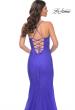 Picture of: Mermaid Prom Dress with Rhinestones and Lace Up Back in Blue, Style: 32273, Detail Picture 4