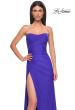Picture of: Strapless Prom Dress with Side Ruching and Lace Up Back in Royal Blue, Style 33012, Detail Picture 4