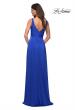 Picture of: Empire Waist Gown with Deep V Neckline in Royal Blue, Style: 30641, Detail Picture 5