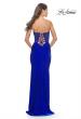 Picture of: Sweetheart Strapless Jersey Gown with Lace Sheer Bodice in Royal Blue, Style: 31180, Detail Picture 5