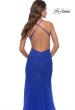 Picture of: Rhinestone Fully Embellished Prom Dress with Sheer Bodice in Royal Blue, Style: 31256, Detail Picture 5
