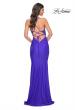 Picture of: Prom Dress with Fitted Bustier Rhinestone Top in Blue, Style: 32260, Detail Picture 5