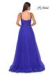 Picture of: A-line Prom Dress with Tulle Skirt and Rhinestone Belt in Royal Blue, Style 32656, Detail Picture 5