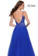 Picture of: Tulle A Line Gown with Lace Rhinestone Bodice in Royal Blue, Style 29686, Detail Picture 6