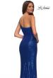 Picture of: Simple One Shoulder Long Sequin Evening Gown in Royal Blue, Detail Picture 6