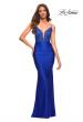 Picture of: Prom Dress with Beautiful Lace Bodice and Jersey Skirt in Blue, Style: 30466, Detail Picture 6