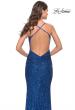 Picture of: Chic Soft Sequin Stretch Dress with Open Back in Jewel Tones in Royal Blue, Style: 31027, Detail Picture 6
