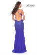 Picture of: Stunning Rhinestone Embellished Fitted Tulle Dress in Blue, Style: 32007, Detail Picture 6
