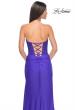 Picture of: Lace Bustier Strapless Dress with Ruched Jersey Skirt in Royal Blue, Style: 32234, Detail Picture 6