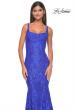 Picture of: Mermaid Stretch Lace Gown with Corset Top in Royal Blue, Style: 32420, Detail Picture 6