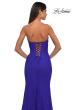 Picture of: Long Lace Prom Dress with Rhinestones and Lace Up Back in Royal Blue, Style: 33069, Detail Picture 6