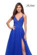 Picture of: Embellished Tulle A-Line Gown with Strappy Back in Royal Blue, Style: 29920, Detail Picture 7