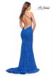 Picture of: Stunning Mermaid Stretch Lace Gown with Low Back in Royal Blue, Style: 30511, Detail Picture 7