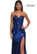 Picture of: Metallic Jersey Dress with Ruching and Sweetheart Top in Royal Blue, Style: 32375, Detail Picture 7
