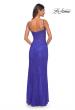 Picture of: Rhinestone Embellished Fishnet Dress with Lace Details in Royal Blue, Style: 32409, Detail Picture 7