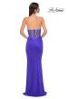 Picture of: Chic Jersey Evening Dress with Rhinestone Neckline in Royal Blue, Style 32733, Detail Picture 7
