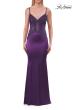 Picture of: Beaded Sheer Bodice Jersey Gown with Spaghetti Straps in Royal Purple, Style: 33709, Detail Picture 8