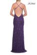 Picture of: Lace Prom Dress with Scalloped Neckline and Open Back in Royal Purple, Style: 33647, Detail Picture 4