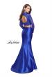 Picture of: Two Piece Mermaid Prom Dress with Lace Top in Royal Blue, Style: 24901, Back Picture