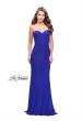 Picture of: Long Strapless Prom Gown with Beading and Low Back in Royal Blue, Style: 26289, Detail Picture 5