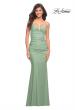 Picture of: Stunning Luxe Jersey Dress with Deep V Neckline in Green, Style: 30484, Main Picture