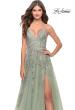 Picture of: Tulle Prom Dress with Lace Detail in Sage, Style: 31503, Detail Picture 9