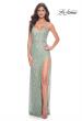 Picture of: Beautiful Prom Dress with Rhinestone and Flower Detail in Sage, Style: 31993, Detail Picture 10
