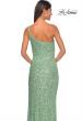 Picture of: Elegant Soft Sequin One Shoulder Long Dress in Sage, Style: 31212, Detail Picture 11