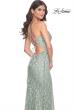 Picture of: Beautiful Prom Dress with Rhinestone and Flower Detail in Sage, Style: 31993, Detail Picture 11