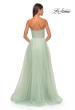 Picture of: Sweetheart Tulle and Rhinestone Prom Dress with Illusion Detail in Sage, Style: 31997, Detail Picture 15