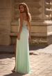 Picture of: Strapless Net Jersey Prom Dress with Unique Rhinestones in Sage , Style 32774, Back Picture