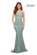 Picture of: Sweetheart Strapless Dress with Illusion Lace Bodice in Sage, Style: 30750, Detail Picture 1
