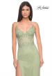 Picture of: Stunning Rhinestone Fishnet Dress with Lace Detail Bodice in Sage, Style: 32236, Detail Picture 1