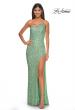 Picture of: Elegant Soft Sequin One Shoulder Long Dress in Sage, Style: 31212, Detail Picture 3