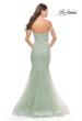 Picture of: Rhinestone Mermaid Prom Dress with Sweetheart Neckline in Sage, Style: 31285, Detail Picture 3