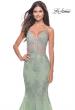 Picture of: Mermaid Tulle and Lace Dress with Strappy Back in Sage, Style: 31598, Detail Picture 3