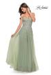 Picture of: Sweetheart Tulle Strapless Gown with Lace Applique in Sage, Style: 31363, Detail Picture 4