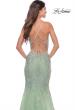 Picture of: Mermaid Tulle and Lace Dress with Strappy Back in Sage, Style: 31598, Detail Picture 4