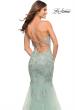 Picture of: Stunning Mermaid Tulle and Jeweled Lace Dress in Sage, Style: 30621, Detail Picture 5